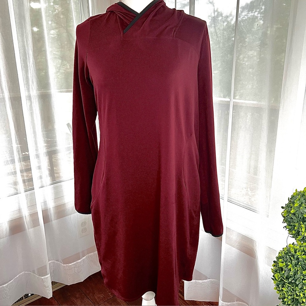The North Face Empower Hooded Dress Burgundy Size Large - Picture 3 of 15